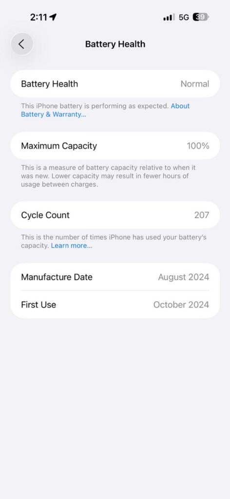 Iphone 16 Battery After One Year