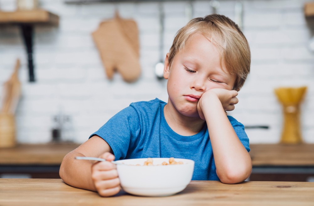 Child Refusing Food At Table During Mealtime 1
