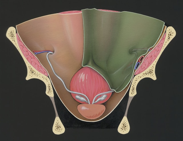 Illustration Showing Uterine Contractions Causing Period Cramps